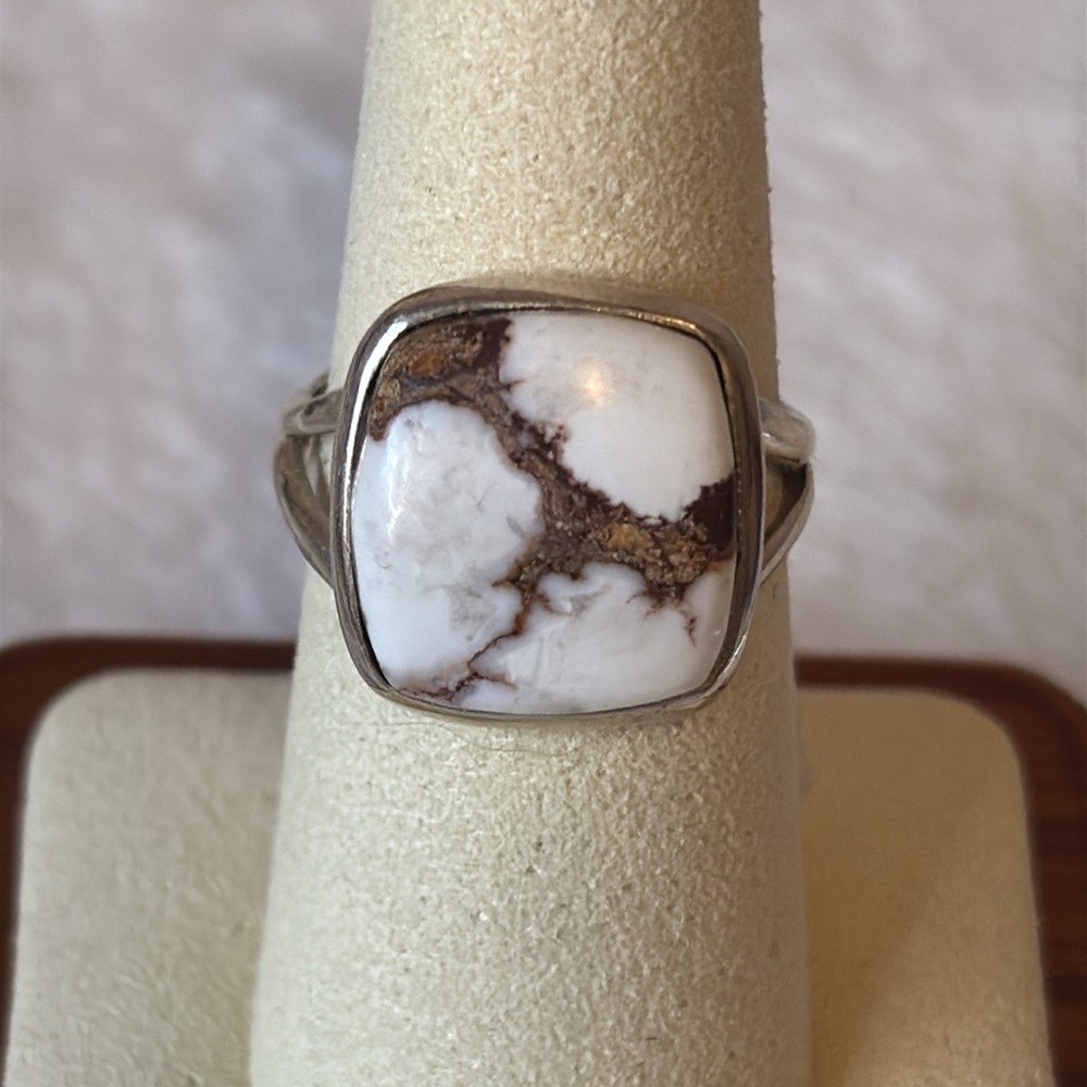 NEW Natural Wild Horse Jasper 925 Sterling Silver Ring